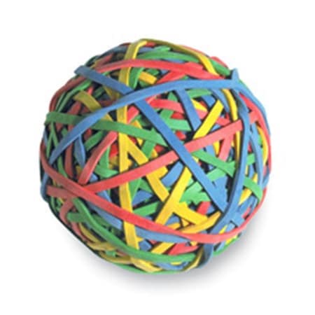 Acco Brands- Inc. ACC72155 Rubber Band Ball- 275-Ball- Assorted Colors
